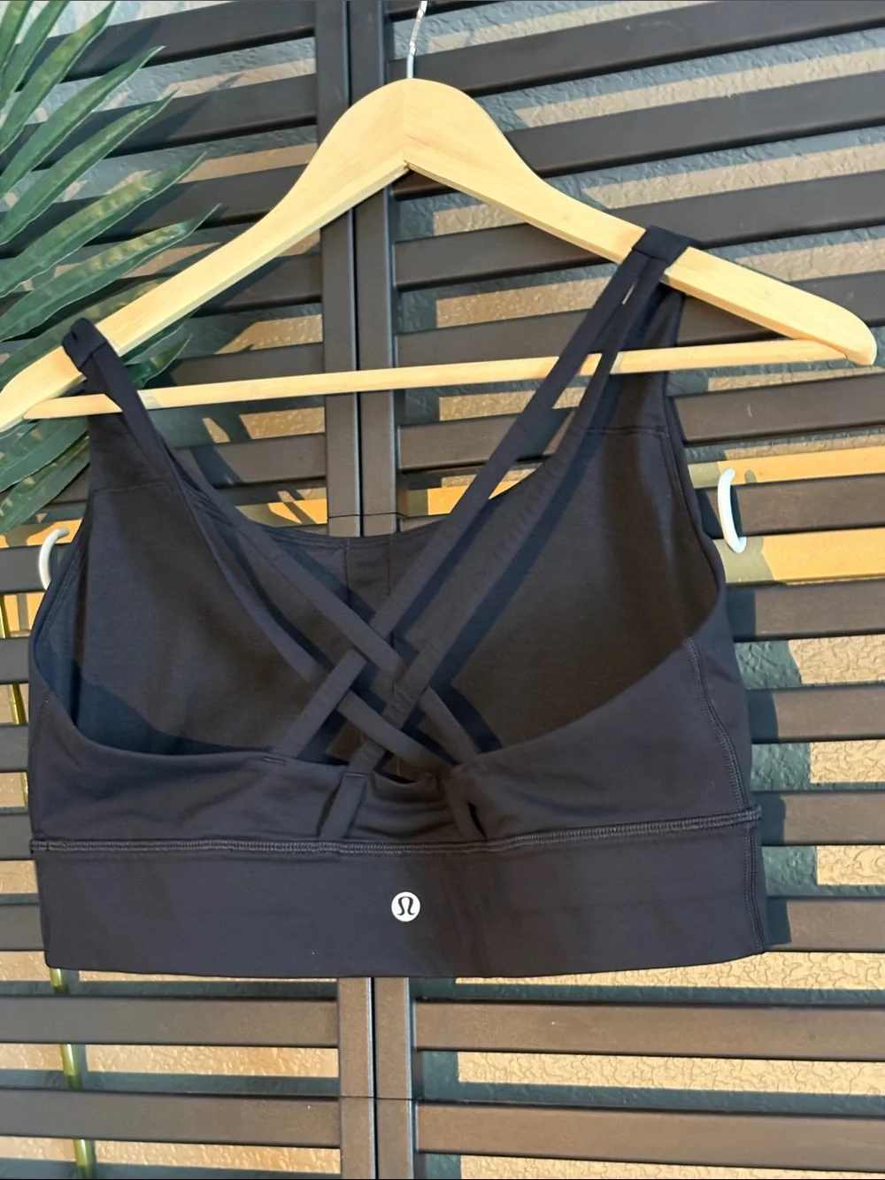 Lululemon Black Strappy Crisscross Sports Bra